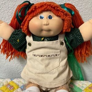 VTG Cabbage Patch Kid Girl First Edition DBL Hong Kong Red Hair Head Mold #1 ‘83